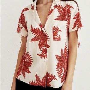 Week& Boutique Flowered Shirt
